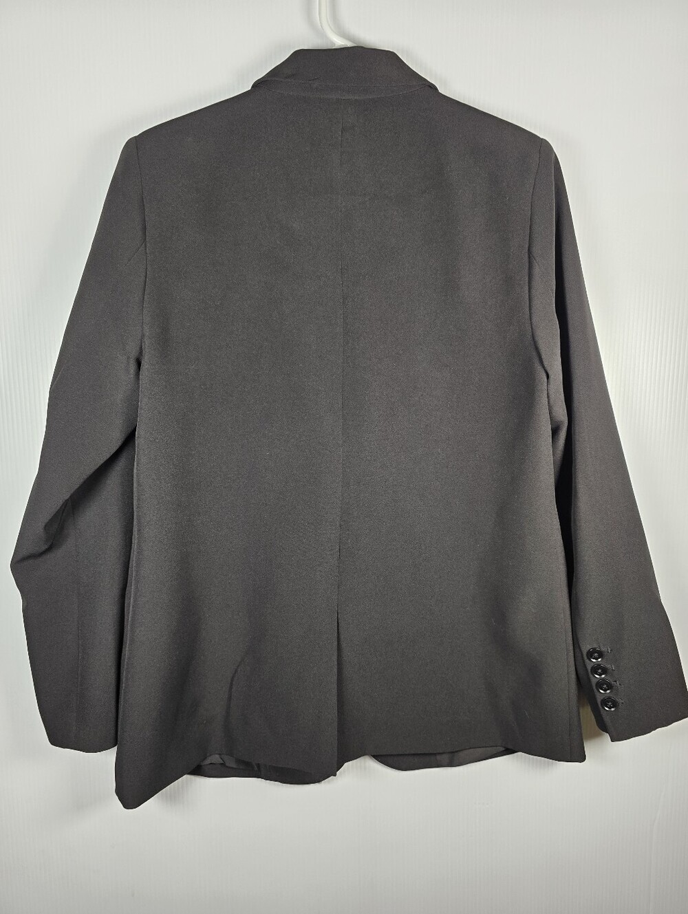 Vince Camuto Black Women's Single-Button Blazer Notch Lapels Size M Office - Picture 2 of 13